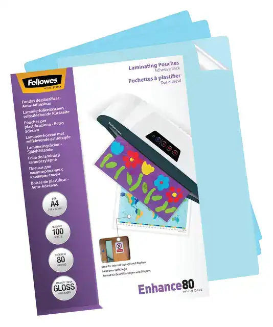 LAMINEERHOES FELLOWES ZELFKLEVEND A4