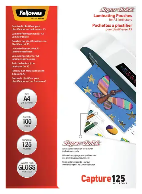 LAMINEERHOES FELLOWES SUPERQUICK A4