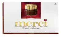 CHOCOLADE MERCI FINEST SELECTION 400GR