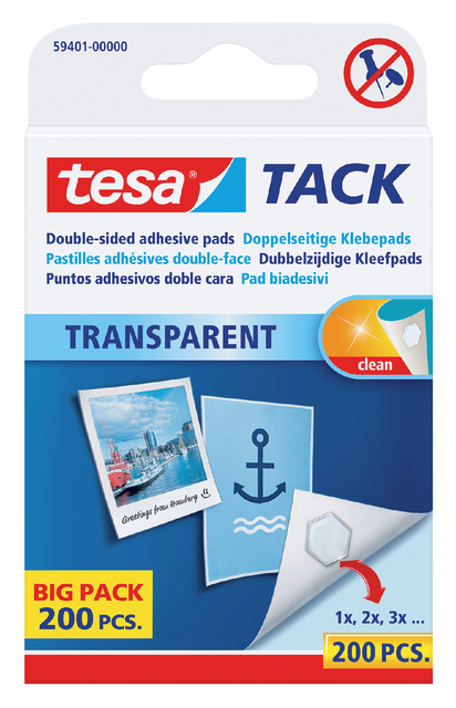 KLEEFPADS TESA TACK DUBBELZIJDIG