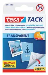 KLEEFPADS TESA TACK DUBBELZIJDIG