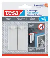 KLEVENDE SPIJKER TESA BEHANG PLEISTER