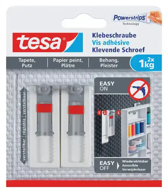 KLEVENDE SCHROEF TESA BEHANG PLEISTER