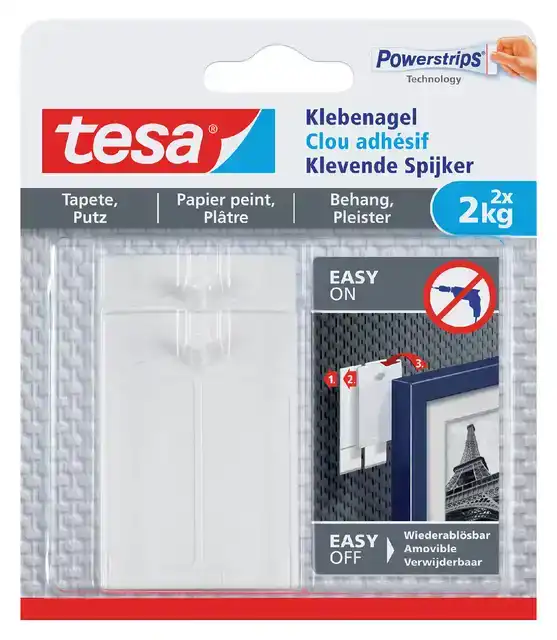 KLEVENDE SPIJKER TESA BEHANG PLEISTER