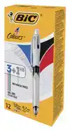BALPEN BIC 3KLEUREN + VULPOTL HB 0.7MM