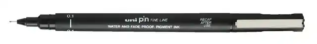 FINELINER UNI-BALL PIN 0.1MM ZWART