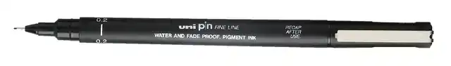 FINELINER UNI-BALL PIN 0.2MM ZWART
