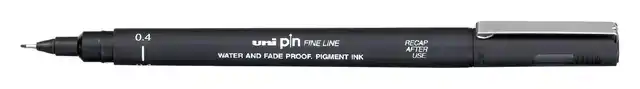 FINELINER UNI-BALL PIN 0.4MM ZWART