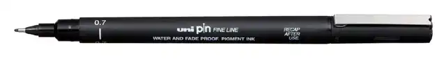 FINELINER UNI-BALL PIN 0.7MM ZWART