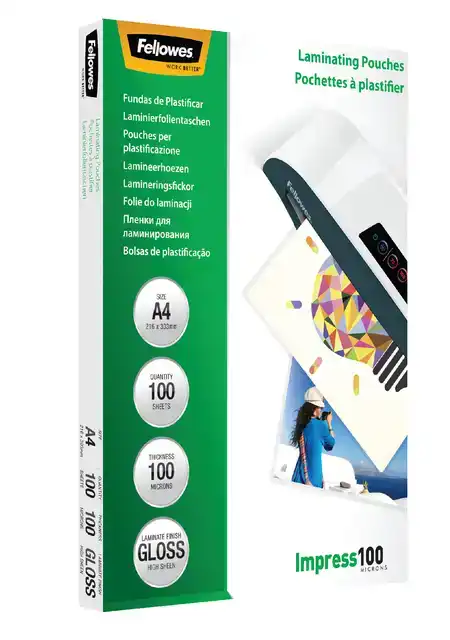 LAMINEERHOES FELLOWES A4 2X100MICRON