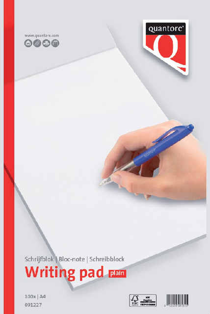 SCHRIJFBLOK QUANTORE A4 BLANCO 100VEL