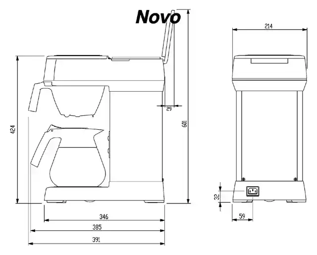 KOFFIEZETAPPARAAT BRAVILOR NOVO INCL