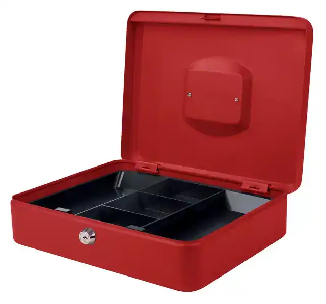 GELDKIST PAVO 300X240X90MM ROOD