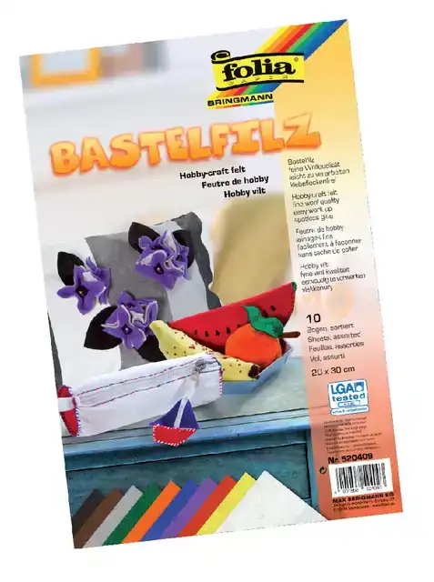 VILT FOLIA 20X30CM 150GR 10 VEL ASSORTI