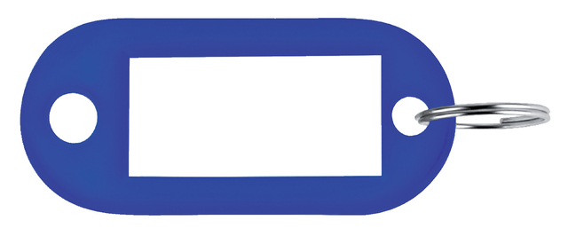 SLEUTELLABEL PAVO KUNSTSTOF BLAUW 100