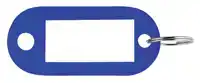 SLEUTELLABEL PAVO KUNSTSTOF BLAUW 100