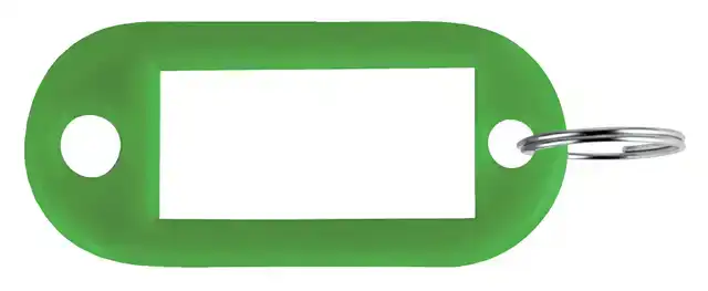 SLEUTELLABEL PAVO KUNSTSTOF GROEN 100