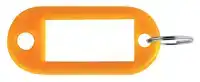 SLEUTELLABEL PAVO KUNSTSTOF ORANJE 100