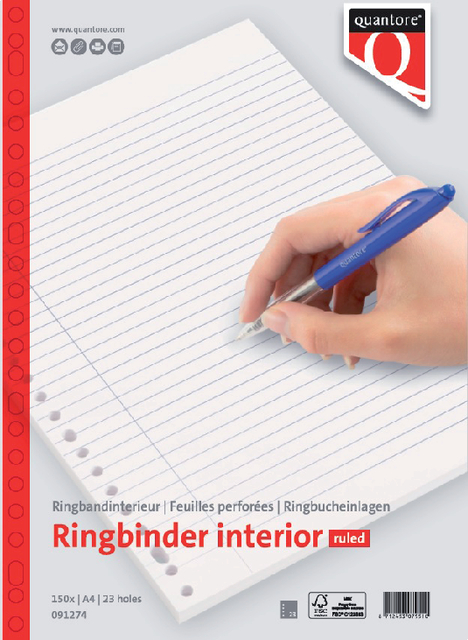 INTERIEUR QUANTORE A4 23R LIJN 70GRAM