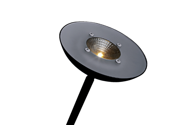 VLOERLAMP HANSA LED FIRST ZWART STAAL