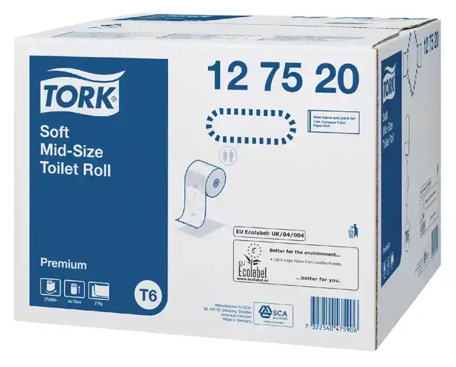 TOILETPAPIER TORK T6 PREMIUM 2LAAGS 90M