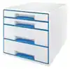 LADENBOX LEITZ WOW 4 LADEN WIT/BLAUW