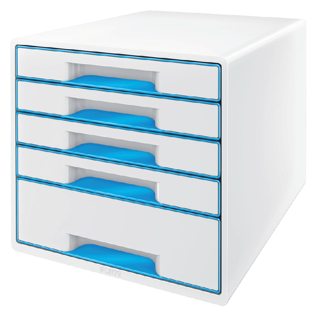 LADENBOX LEITZ WOW 5 LADEN WIT/BLAUW