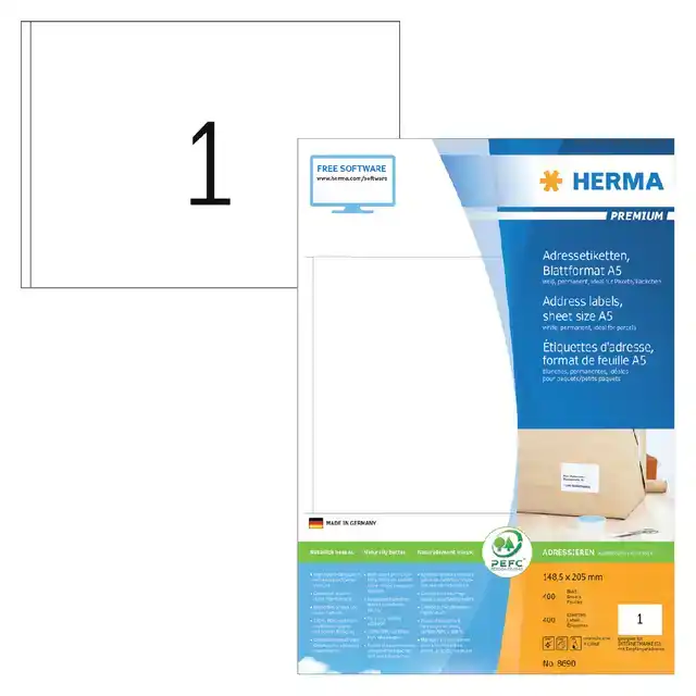 ETIKET HERMA 8690 148.5X205MM PREMIUM