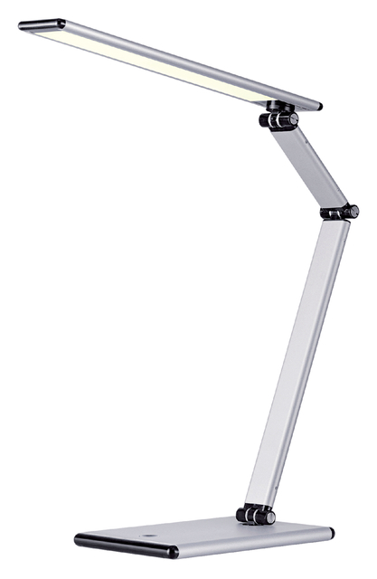BUREAULAMP HANSA LED SLIM ZILVERGRIJS