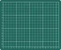 SNIJMAT 230X190MM A5 3-LAAGS GROEN