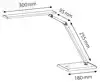 BUREAULAMP HANSA LED SLIM ZILVERGRIJS