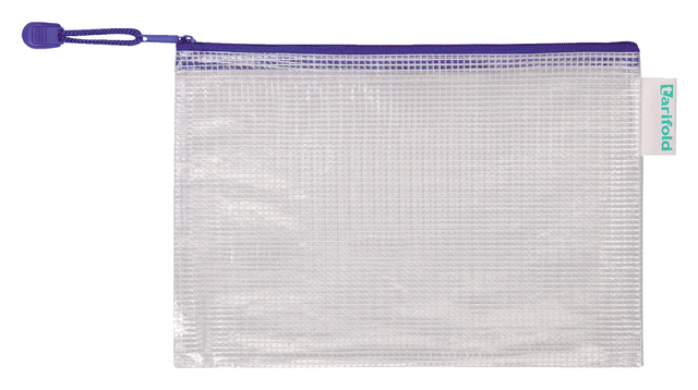 OPBERGTAS ZIPPER MET RITS 235X165MM PVC