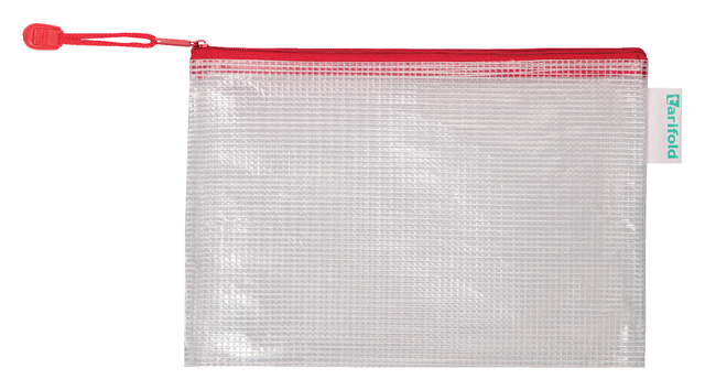 OPBERGTAS ZIPPER MET RITS 235X165MM PVC