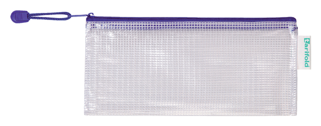 OPBERGTAS ZIPPER MET RITS 250X115MM PVC