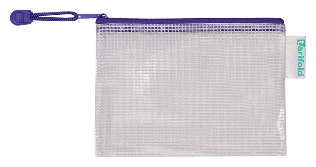 OPBERGTAS ZIPPER MET RITS 175X125MM PVC