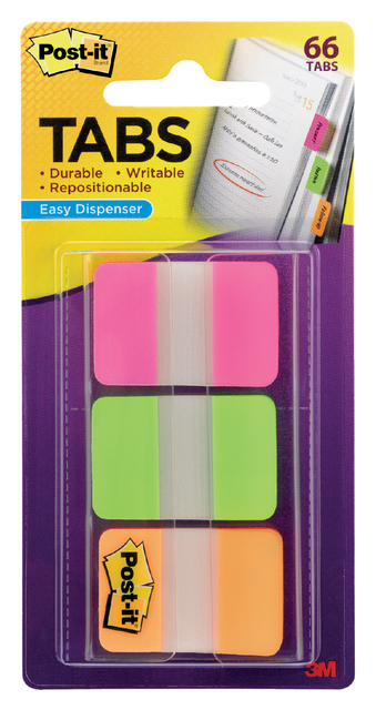 INDEXTABS POST-IT 686PGO 25X38MM STRONG