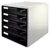 LADENBLOK LEITZ A4 5 LADEN ZWART/WIT