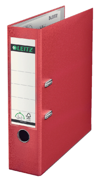ORDNER LEITZ 1010 180° 80MM PP A4 ROOD