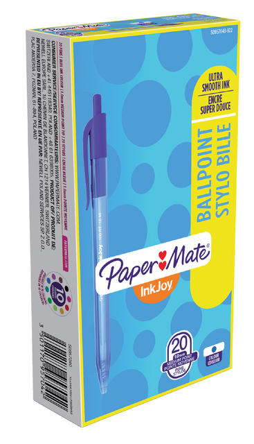 BALPEN PAPERMATE INKJOY 100 RT M BLAUW
