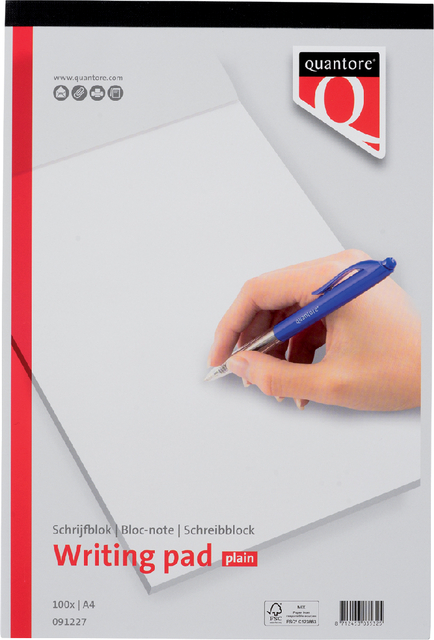 SCHRIJFBLOK QUANTORE A4 BLANCO 100VEL