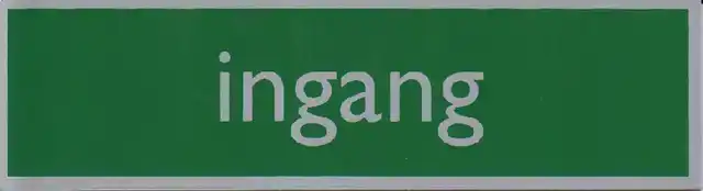 INFOBORD PICTOGRAM INGANG 165X44MM