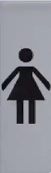 INFOBORD PICTOGRAM DAME 165X44MM