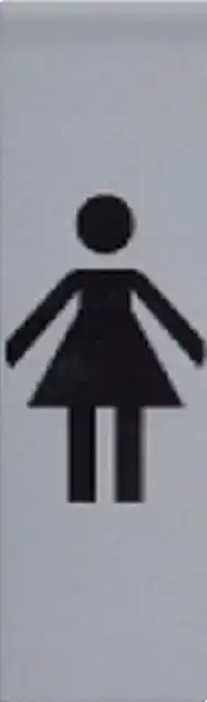 INFOBORD PICTOGRAM DAME 165X44MM