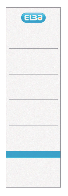 RUGETIKET ELBA BREED 59X190MM ZK WT BL