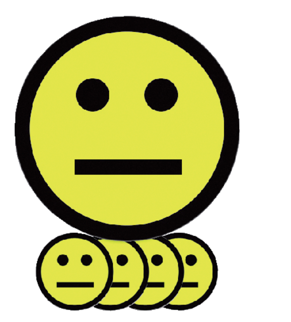 MAGNEET SMILEY 50MM EMOTIE NEUTRAAL