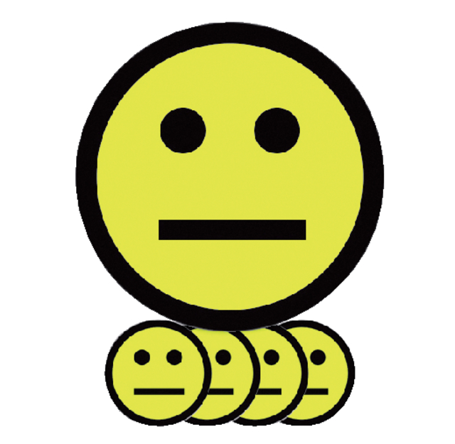 MAGNEET SMILEY 25MM EMOTIE NEUTRAAL