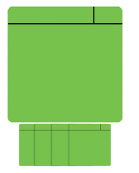 MAGNEET SCRUM 75X75MM GROEN 5 STUKS
