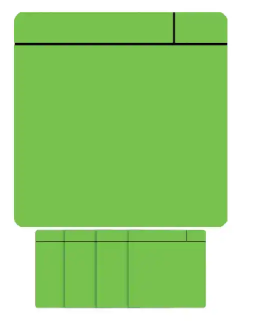 MAGNEET SCRUM 75X75MM GROEN 5 STUKS