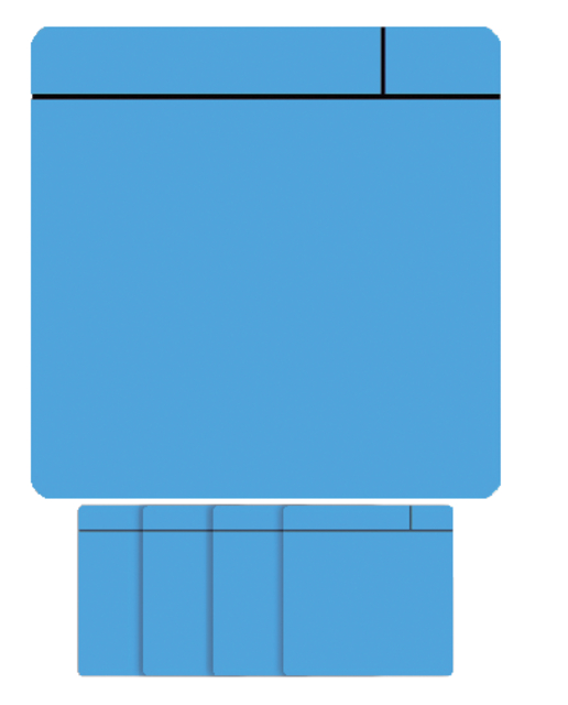 MAGNEET SCRUM 75X75MM LICHTBLAUW 5
