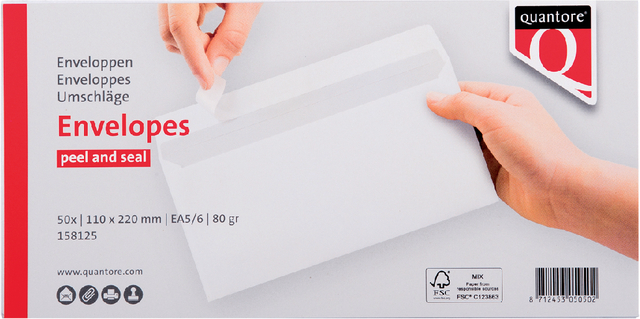 ENVELOP QUANTORE BANK EA5/6 110X220